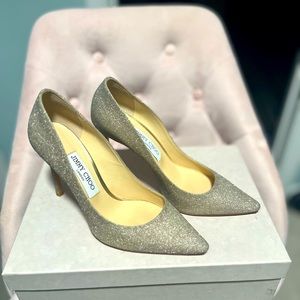 Jimmy Choo (Remy 100) Platinum Ice - worn once